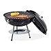 Produktbild Relaxdays Kugelgrill tragbar, Holzkohlegrill mit Deckel, HxD: 36 x 37 cm, Grillkugel Camping, Picknick & Balkon, schwarz