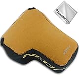 Marrón Funda Cámara Reflex Neopreno Protectora para Panasonic Lumix DC S1R S1H S1 24-105mm F4 Lens