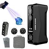 EINSTAR Rockit Wireless 3D Handheld Scanner with Tracker Accessories, Dual Light Source, 38 Blue Laser Lines, 7 Parallel Laser Lines, 0.05mm HD Resolution, Hybrid Alignment, IR VCSEL Scanning Outdoor