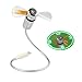B2ocled-USB LED Clock Fan 90mm USB-Powered Portable Fan with Clock, LED Light Display Time, Mini Gooseneck Fan for Laptop and PC-Green Light (Clock Fan)