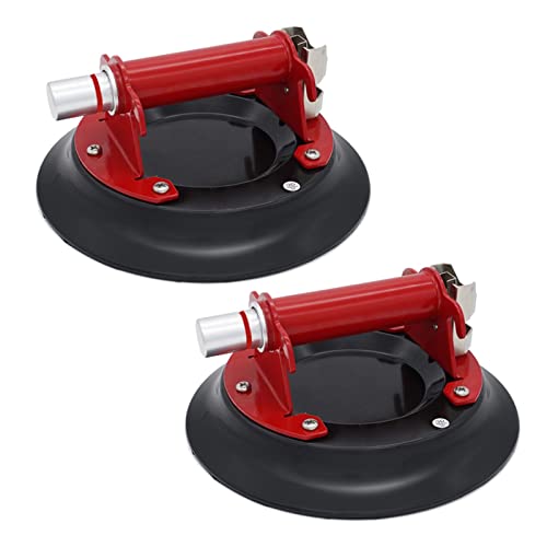 Ventosas para Cristal, 2 uds/9 pulgadas ventosas de vidrio elevadores ventosas almohadillas de elevación al vacío de alta resistencia herramientas for losas de cuarzo granito, piedra, mármol, regulado