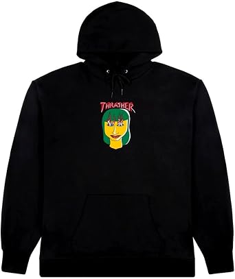 Thrasher Skateboard Magazine Hooded Sweatshirt Talk Shhh By Gonz Skate Sweatshirt