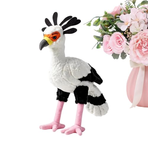 Pájaro de peluche mullido para aliviar el estrés corporal en el sofá de casa