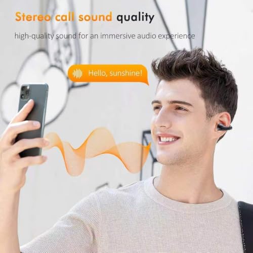 Open Ear Bone Conduction Headphones Bluetooth 6.1 Wireless Clip On Earbuds - image 7