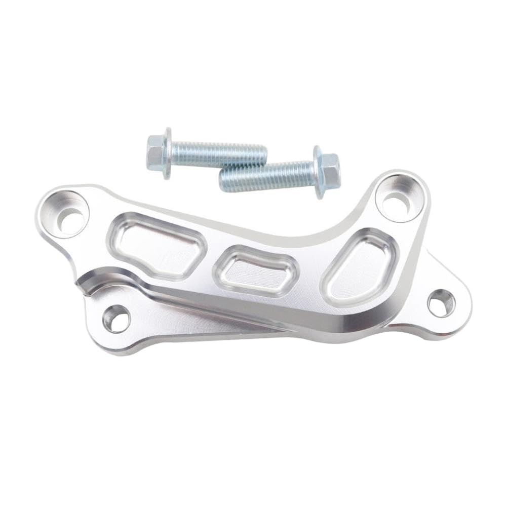 Zupurernu Silver 320Mm Disc Brake Caliper Mount Adapter Front And Rear Column Brackets Compatible With Xc Xcf Xcw Sx Sxf Exc Excf Six-Day 1994-2023(Silver)