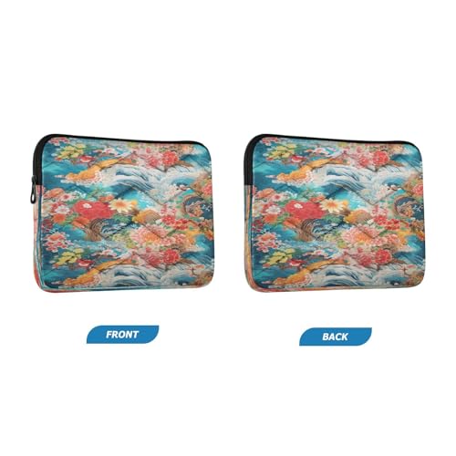 Funda para portátil de 13-14 pulgadas con diseño flores miniatura 2