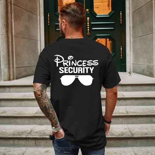 Princess Security Team Shirt Men Magical T-Shirt Magic Kingdom Tees Dad Mom Birthday Party Family Vacation Trip Tops4