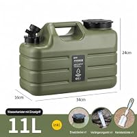 Umikk 11L Camping Wasserkanister mit Hahn, Griffen, BPA-frei – Ansicht 6
