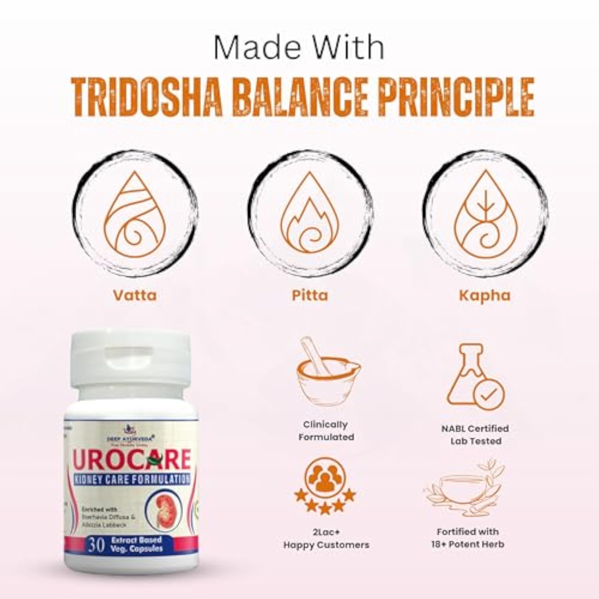 Urocare Vegan Capsules, Natural Health Support