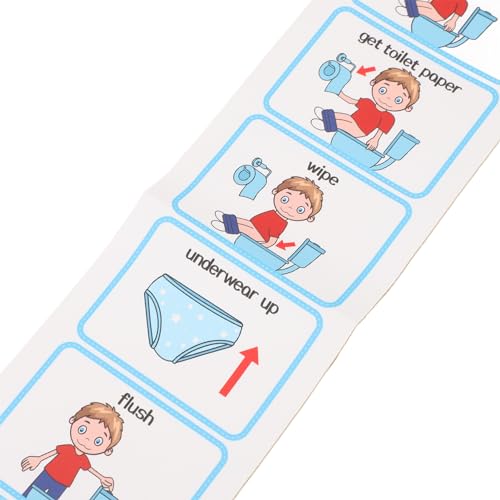 PVC Potty Training Visual Schedule for Children with ADHD, Clear Pattern and Increased Independence, Suitable for Young Children and Older Children and Adults - Image 5
