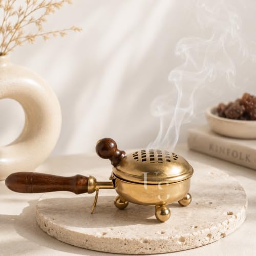 Image of Stylish Metal Dhoop Holder Incense Burner Loban Dani Dhoop Dani Aarti Metal Loban Dhoop Dani /Dhoop Dani Stand Burner for Home Office Temple Puja.