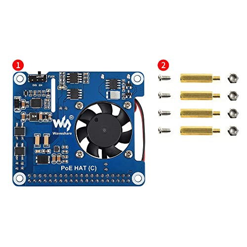 Raspberry Pi 4B 2GB 3個セット PoE拡張付き PoE USB 2.0 x3 HUB RJ45 LAN拡張基板 HAT Raspberry PI PoE