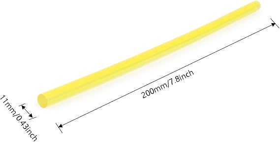 20Pcs PDR Glue Sticks, Paintless Dent Repair Glue Sticks, Strong Adhesive Hot Glue Sticks, Precision Dent Repair Kit Glue Sticks for Car Body Repair Dent Removal Tool (Yellow, 11x200mm)