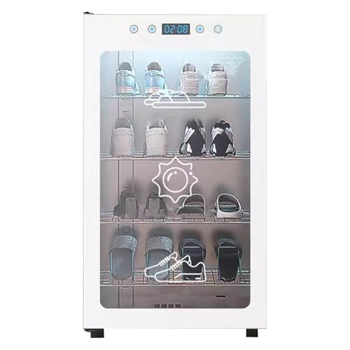 Shoe Storage Cabinet with Disinfection Heated Towel Rack and Adjustable Shelves Medium Size