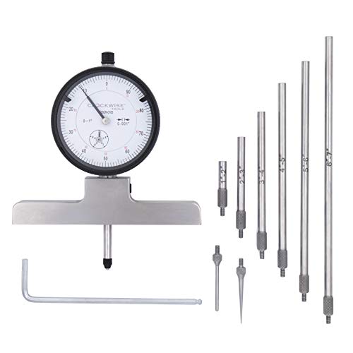 Indicateur de profondeur de cadran Clockwise Tools DDGR-0105 pour mesurer les cavités profondes