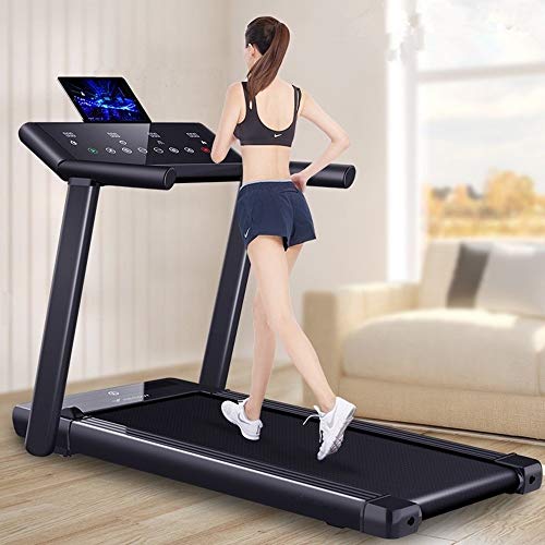 Image of Full-Folding Home Treadmill, Installation-Free, Small and Ultra-Quiet, LED Display Sports Walking Machine, Suspension Balance Shock Absorption (One Color-Schwarz)