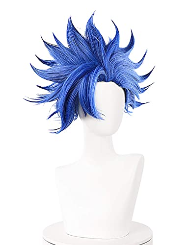 Cosrea Shindo Ainosuke Cosplay Wig for Anime SK8 the Infinity Men Short Blue Explode Wig Halloween Costume