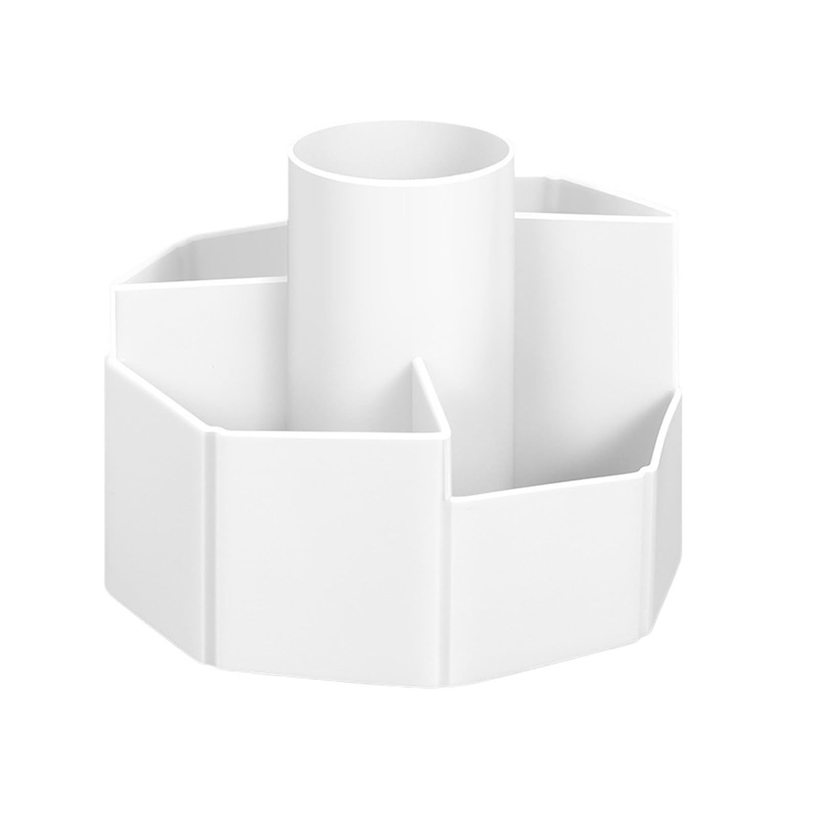 Portapenne 1 portapenne girevole multifunzionale a 360 gradi, creativo, organizer da scrivania ad alta capacità, for scuola e ufficio(White)