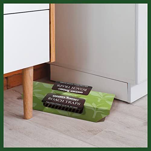 Greener Mindset Roach Traps - 12 Indoor Sticky Glue Catchers - Beetles, Spiders, Scorpions, Ants, Centipedes, And Cockroach Traps #TOP5