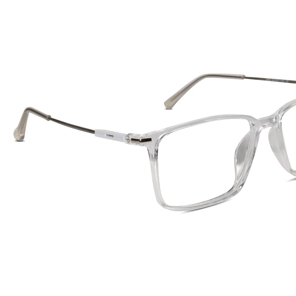 Image of LensKandy Rectangular Eyeglasses | Stylish Blue Light Blocking Computer Glasses for Men & Women | Lightweight Frame for Office & Daily Use | Zero Power Eyeglasses For Eye Protection