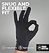 Tough Outdoors Winter Gloves - One-Touch Womens & Mens Winter Touchscreen Gloves - 4-Way Stretch Fit & Cold Weather Gear