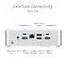 ASUS NUC 15 Pro+ Full System Mini PC with Intel Series 2 Core Ultra 9 285H, 32GB DDR5 RAM, 1TB SSD, Thunderbolt™ 4, Wi-Fi 7 & Bluetooth 5.4, Win 11 Home, Toolless Silver Aluminum Chassis, VESA Mount