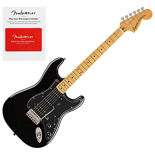 Squier 0374023506 Classic Vibe 70S Stratocaster Hss, Maple Fingerboard, Black W/ #TOP9