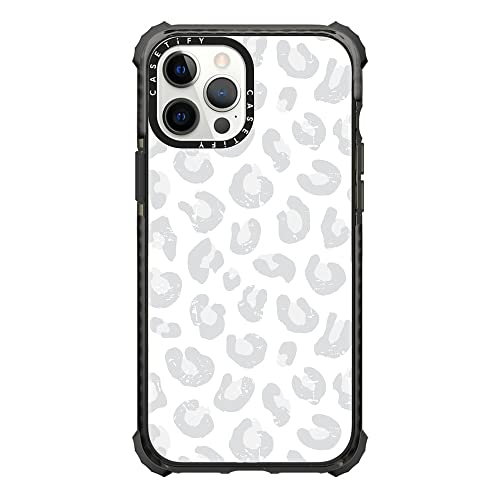 Coque iPhone 12 Pro Max CASETiFY Ultra Impact léopard gris
