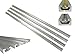 Lot 4 Each, 48" Aluminum T Track 3/4" by 3/8" Slot, Accepts 1/4" Hex Bolts, 1/4" or 5/16" T Bolts, Countersunk Holes Every 6" 112134