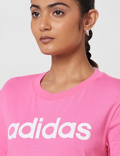 Image of adidas Women Cotton Solid Fitted T-Shirt