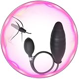 Black Silicone Inflatable Device for Men and Women, with a Convenient Manual Pump for Easy Inflation and deflation, Highly Elastic and Adjustable – Q