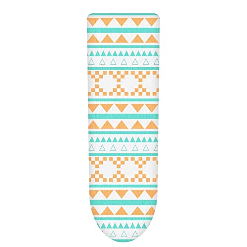 Vinsani Contemporary Extra Large Universal Ironing Board Cover with Foam Back Padding - 100% Cotton Easy Fit, 140 x 52 cm, Made in EU – Summer (Iron Board Not Included)