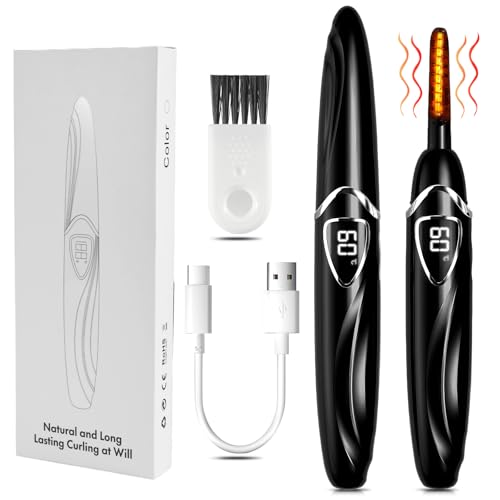 YUFFQOPC Heated Eyelash Curlers for Women, Effective Heated Lash Curler, No Lashes Damage, Premium Electric Eyelash Curler Precise Temperature Control, Intelligent Power-Off Protection