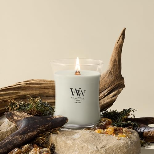 WoodWick Fireside Holiday Candle Gifts for Women and Men, 9.7 oz Medium Hourglass Candle with Crackling Wick - Image 3