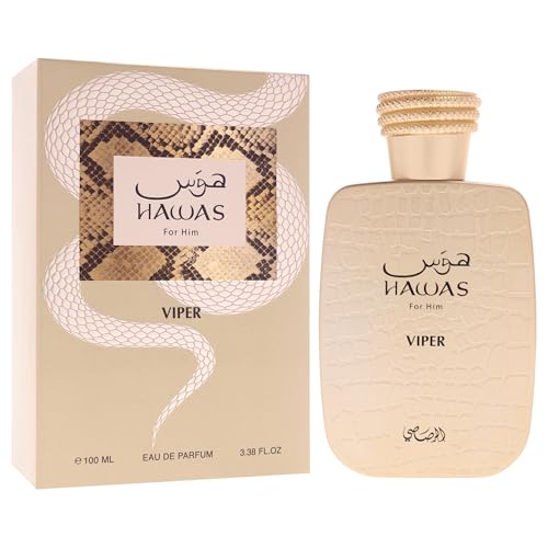 Image of RASASI Hawas Viper Eau de Parfum for Men, 100ml (3.4 oz) Oriental & Rich Scent Spray
