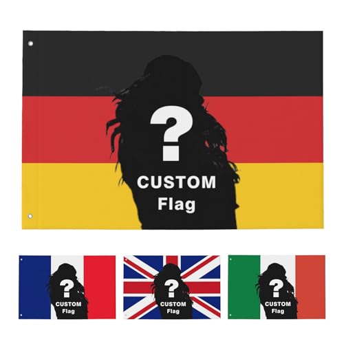 Bandiere Personalizzate - Bandiera Vari paesi Personalizzata - Progetta la Tua Immagine Bandiere Personalizzate per Compleanni, Vacanze, Natale, soggiorni, camere da Letto