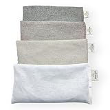 ZAFUZEN 4er-Set Augenkissen Core Set – Augenkissen mit Lavendelblüten und Reis, Naturbaumwolle, Yoga & Meditation, Entspannung und Ruhe