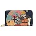 Produktbild Naruto Geldbörse aus echtem Leder mit Reißverschluss, lange Clutch, Münzfach, Kartenpaket für Damen und Herren