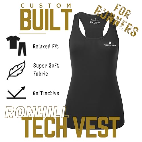 Ronhill Core Vest Top para mujer camiseta sin mangas transpirable running y deporte diario 3