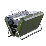 El soporte plegable sostiene la parrilla en un patrón triangular para hacer que la parrilla sea más estable, brindando una mejor experiencia de barbacoa y ¡disfrute de una deliciosa barbacoa!