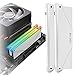 EZDIY-FAB 5V ARGB Speicher RAM Kühler DDR Kühlkörper für DIY PC Spiel MOD DDR3 DDR4 (Kompatibel mit ASUS Aura Sync,GIGABYTE RGB Fusion und MSI Mystic Light Sync)-Weiß 2Pack-PI061