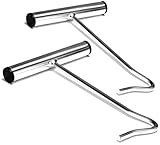 LIEFERUMFANG: 2x Heringzieher // Material: Edelstahl, Kunststoff // Maße: 16 x 10,5 x 1,5 cm // Durchmesser Haken: 5 mm // Farbe: silberfarben // Gewicht je Heringzieher: 65 g