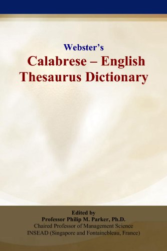 ICON Group International, Inc Webster’s Calabrese - English Thesaurus Dictionary Paperback – Big Book, 3 January 2008