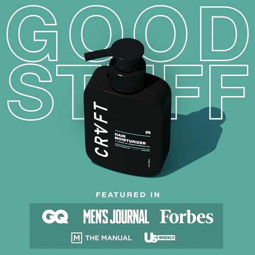 CRVFT Daily Leave in Conditioner For Men [OIL] | 30 Day Supply | Men's Hair Moisturizer | Hair Oil For Men | For Dry/Damaged Hair | Scented | (3oz) AM