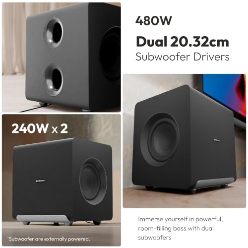 Image of ZEBRONICS Juke Bar 11000 Soundbar, 1610W RMS, 11.2.4 Ch, Dolby Atmos, DTS:X