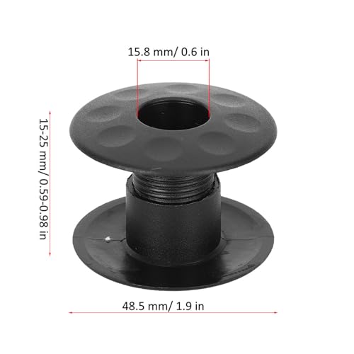 CYTGOUPER 10 Pair of Foosball Machine Bearings, Threaded Structure Foosball Table Parts, Light Weight Table Football Bearing Rods, Black - Thumbnail 2