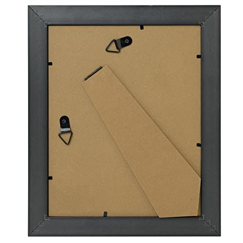 Golden State Art, 8X10 Antique Gold With Black Trim Color Frame - Easel Stand, Sawtooth Hanger - Landscape, Portrait Display - Great For Postcards, Photographs #TOP4