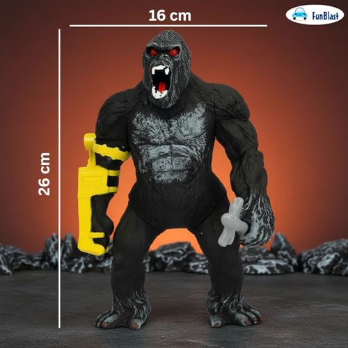 Image of FunBlast Gorilla Action Figure Toy for Kids - Black Gorilla Toy, Toys for Boys 3+Years, Super Hero Toys, Giant Gorilla Toy, Role Play Toy for Kid, Birthday Gift for Kid