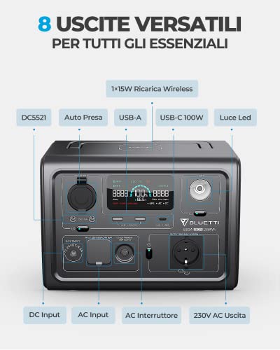 Bluetti AC50B Centrale Elettrica Portatile 448Wh - 700W, USB-C, Per Campeggio Ed Emergenza - Foto 6