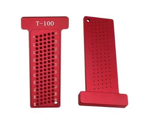 T型 木工定規 スライディングスコヤ アルミ製 ケガキ工具 精密直角ゲージ T-100 DIY大工測定用